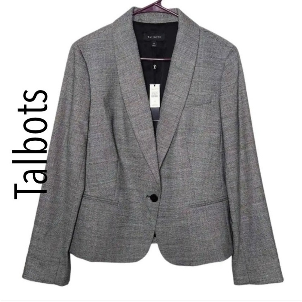 Talbots NWT Twill Wool Blend Blazer